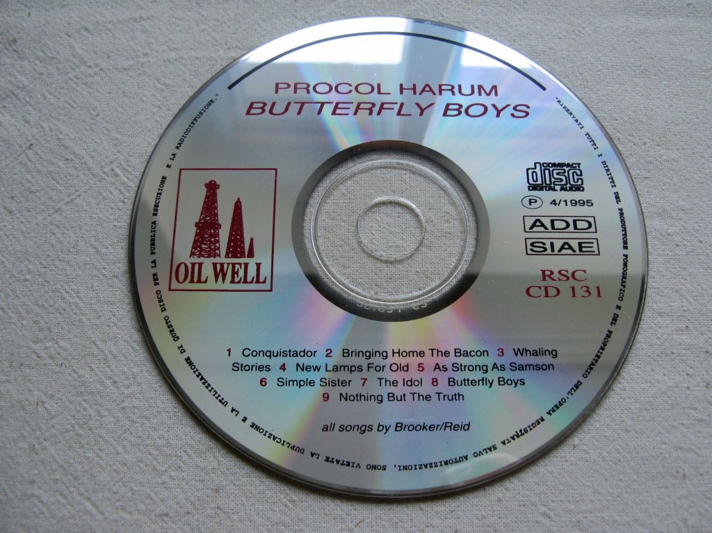CD Procol Harum. Butterfly Boys. 1974. - фото фото фото 3