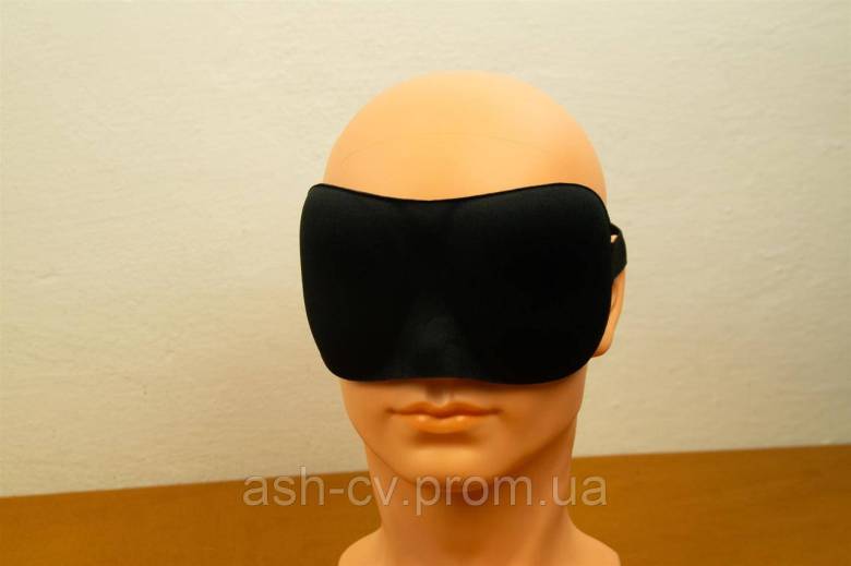 Маска, на очі, для сну, 3D, Sleep Mask, Black, Premium, Soft - фото фото фото 1