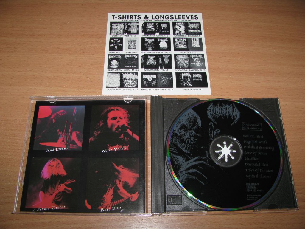 SINISTER - Diabolical Summoning     (1993 Nuclear Blast 1st press,Germany) - фото фото фото 2