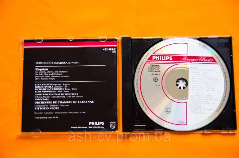 Музичний диск CD. CIMAROSA - REQUIEM (Philips 1969) - фото фото фото 5