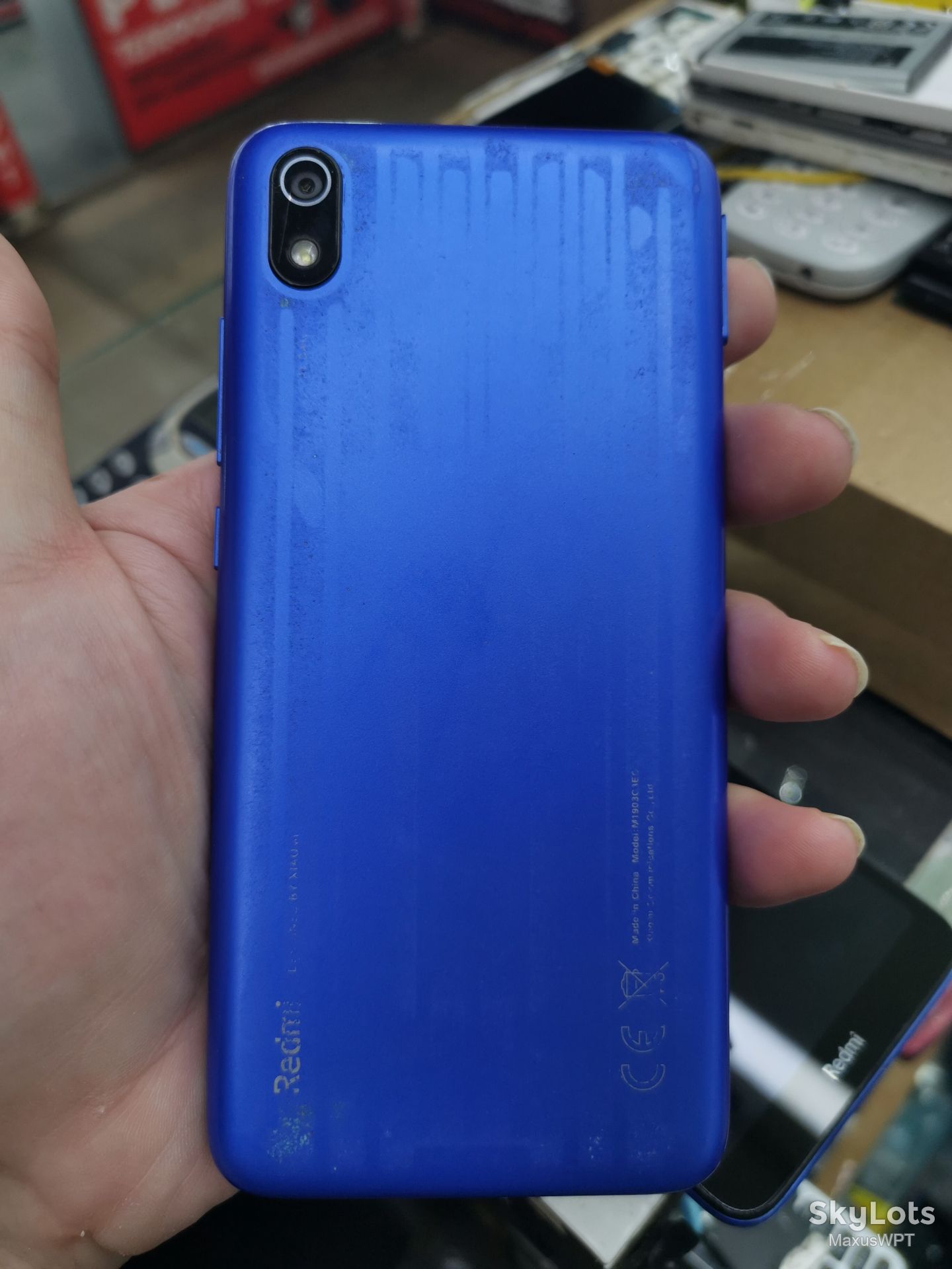 #31 Sklad Xiaomi Redmi 7a blue poloski - фото фото фото 1
