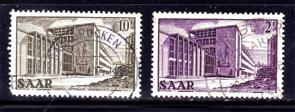 СААР / SAAR  1952 г  гаш . - архитектура - фото фото фото 0