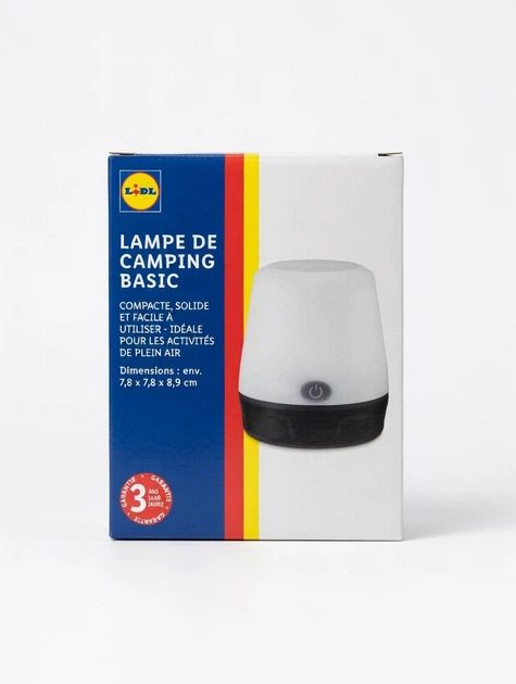 Кемпінгова лампа Lidl BASIC LED портативна компактна 3 режими               (Lidl Німеччина) - фото фото фото 1