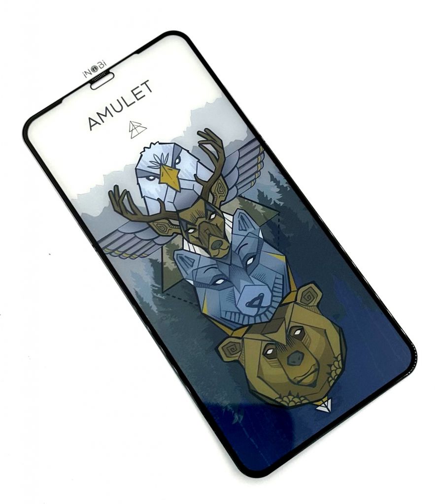 Защитное стекло AMULET iPhone 11 Pro Max Black - фото фото фото 0