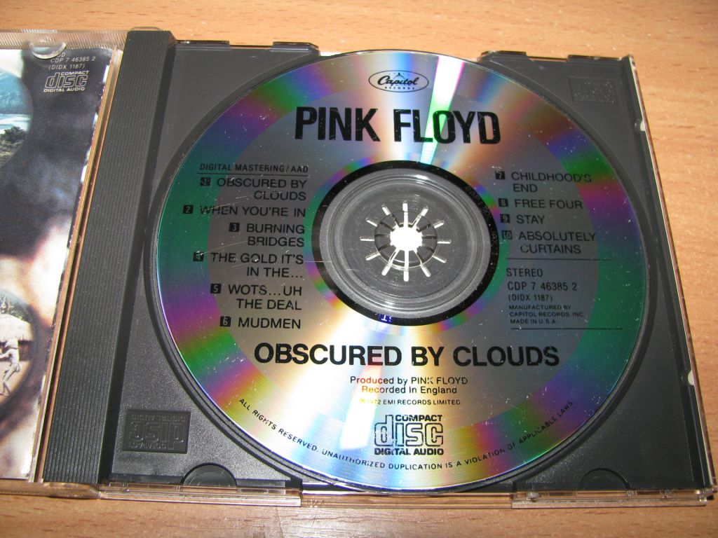 PINK FLOYD - Obscured By Clouds  (1989 Capitol USA) - фото фото фото 2