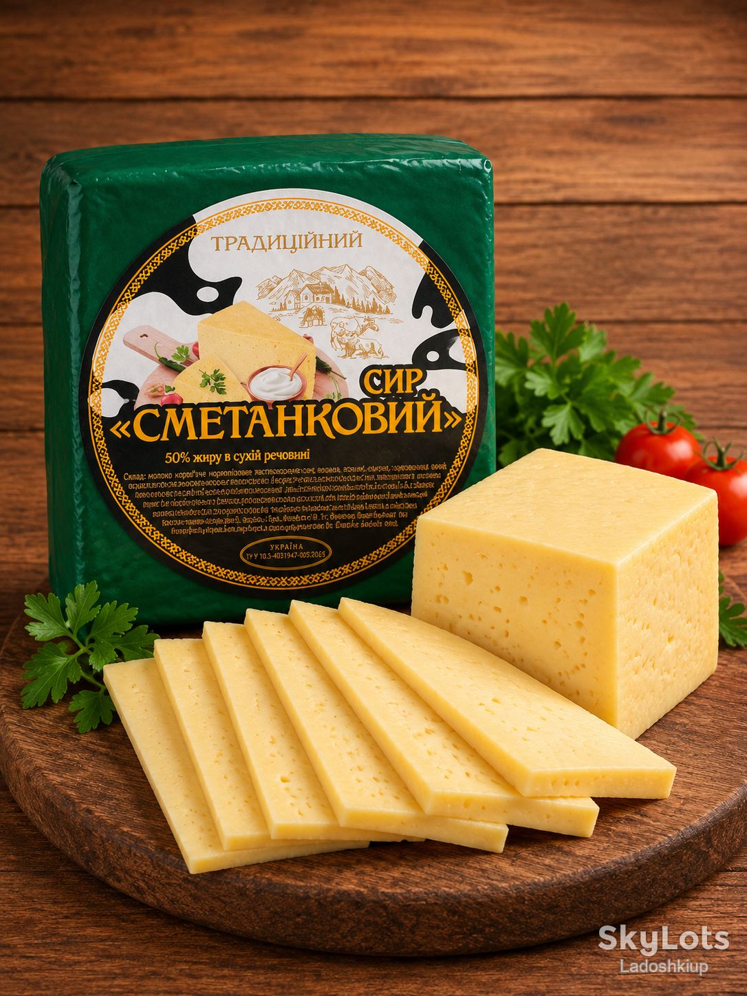 Сир твердий «Сметанковий»  50% —2,5 кг - фото фото фото 0