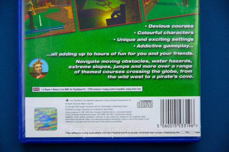 Диск для Playstation 2  гра Crazy Golf World Tour - фото фото фото 4