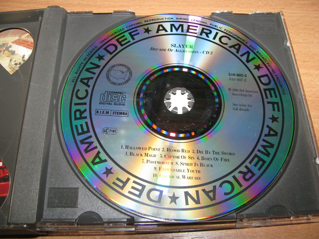 SLAYER - Decade Of Aggression Live  (1991 Def American 2CD 1st press,Germany) - фото фото фото 2