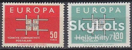 Турция 1963 Европа CEPT Mi 1888-1889 MNH - фото фото фото 0
