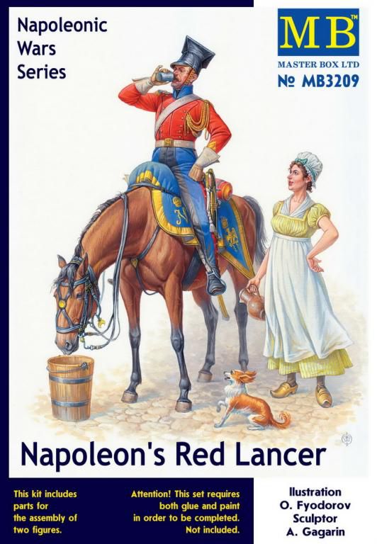 Master Box 3209 Napoleonic Red Lancer (1/32) - фото фото фото 0