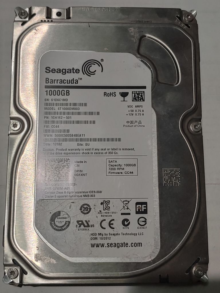 Жесткий диск SATA III Seagate Barracuda ST1000DM003 на 1Тб - фото фото фото 1