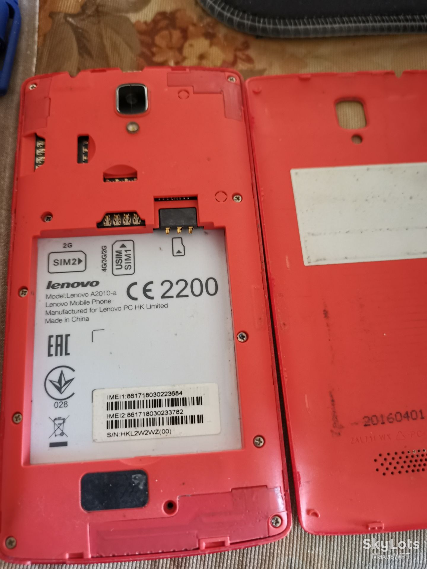 #1495 sklad Lenovo A2010 red - фото фото фото 3