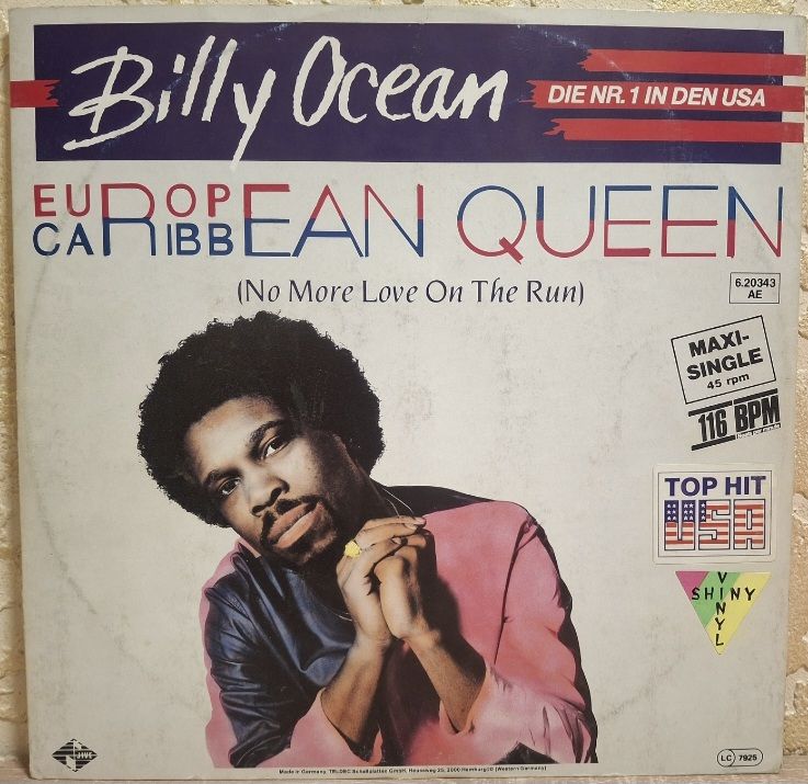 Billy Ocean - European Queen - 1984.  (EP). 12. Colour Vinyl. Пластинка. Germany. - фото фото фото 1