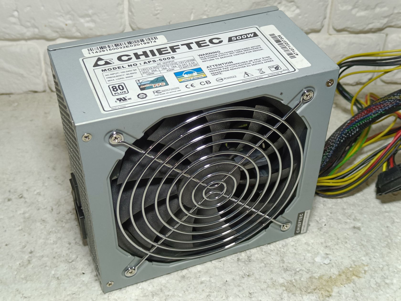 Блок живлення - CHIEFTEC APS-500S 80 PLUS - 500W - ВІД 1 ГРН - фото фото фото 0