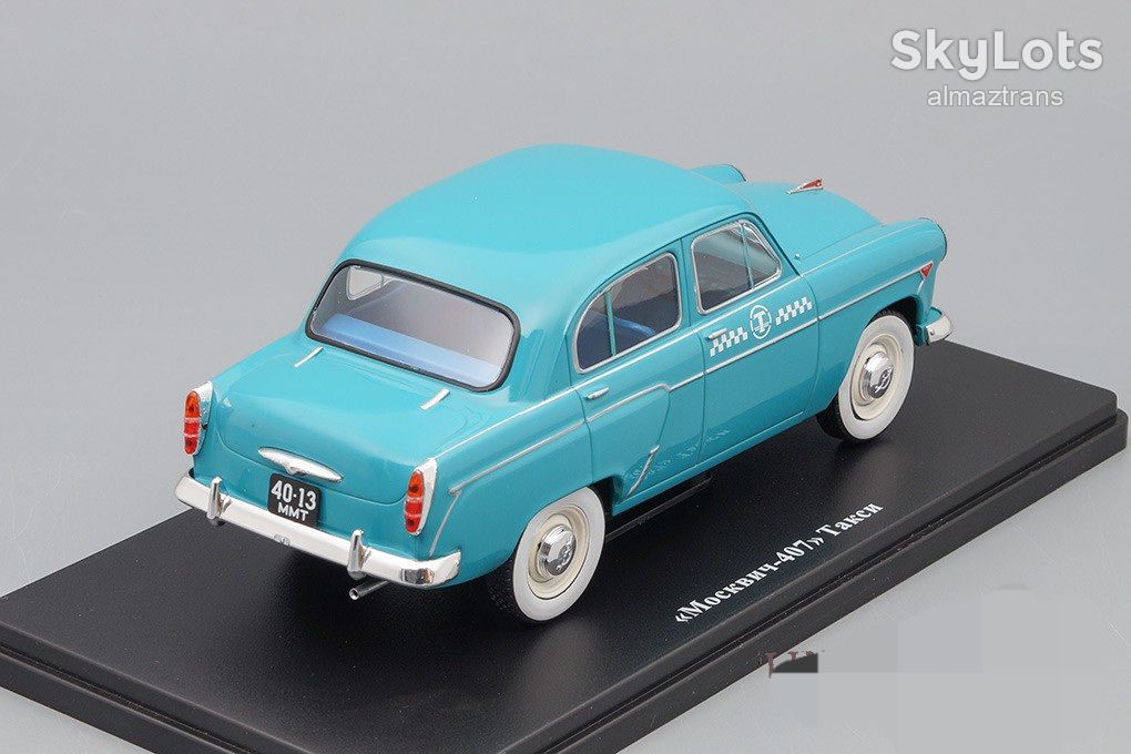 Москвич 407 такси    (1960) масштаб 1:24 - Легендарные советские автомобили №68 - фото фото фото 1