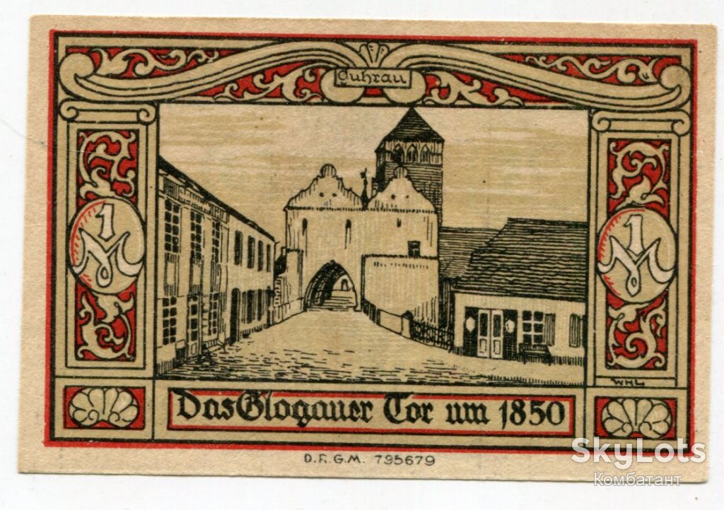 1 марка 1922, Breslau-Вроцлав. - фото фото фото 1