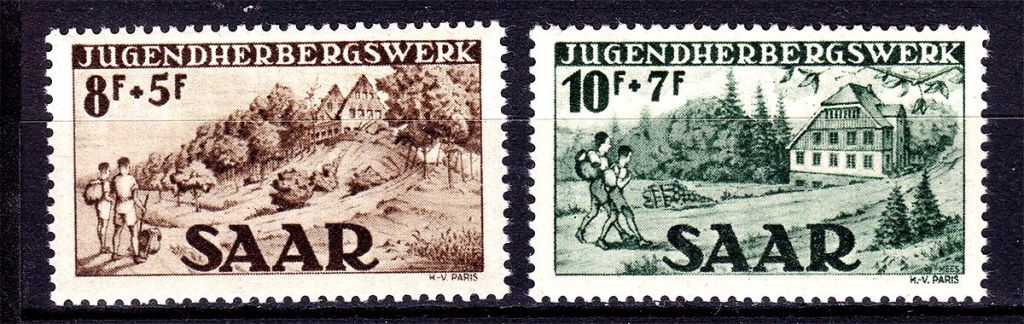 СААР / SAAR 1949 г MNH - молодежные общежития - фото фото фото 0