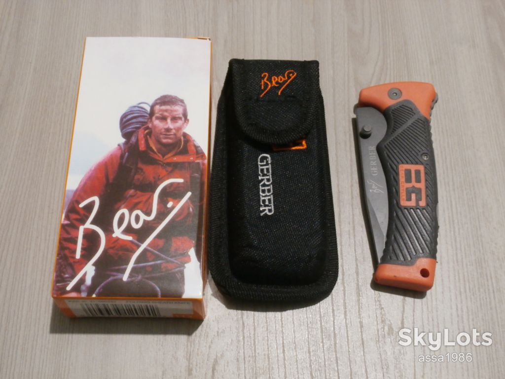 Туристичний складний ніж Gerber Bear Grylls Survival series 22см в чехлі на пояс - фото фото фото 9