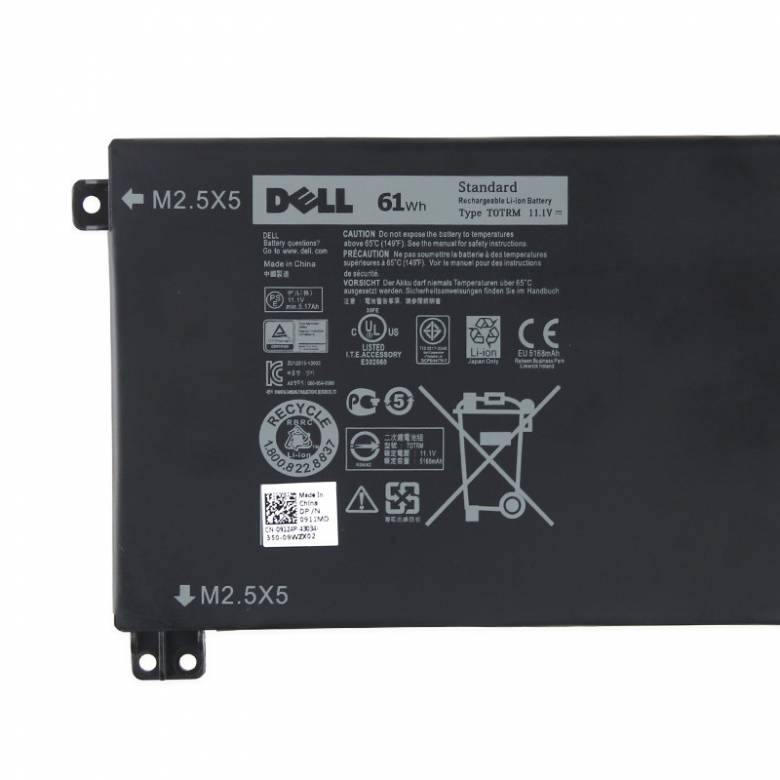 Оригинальная батарея для ноутбука DellPrecision M3800 (T0TRM, TOTRM - 11.1V 61Wh) аккумулятор - фото фото фото 0