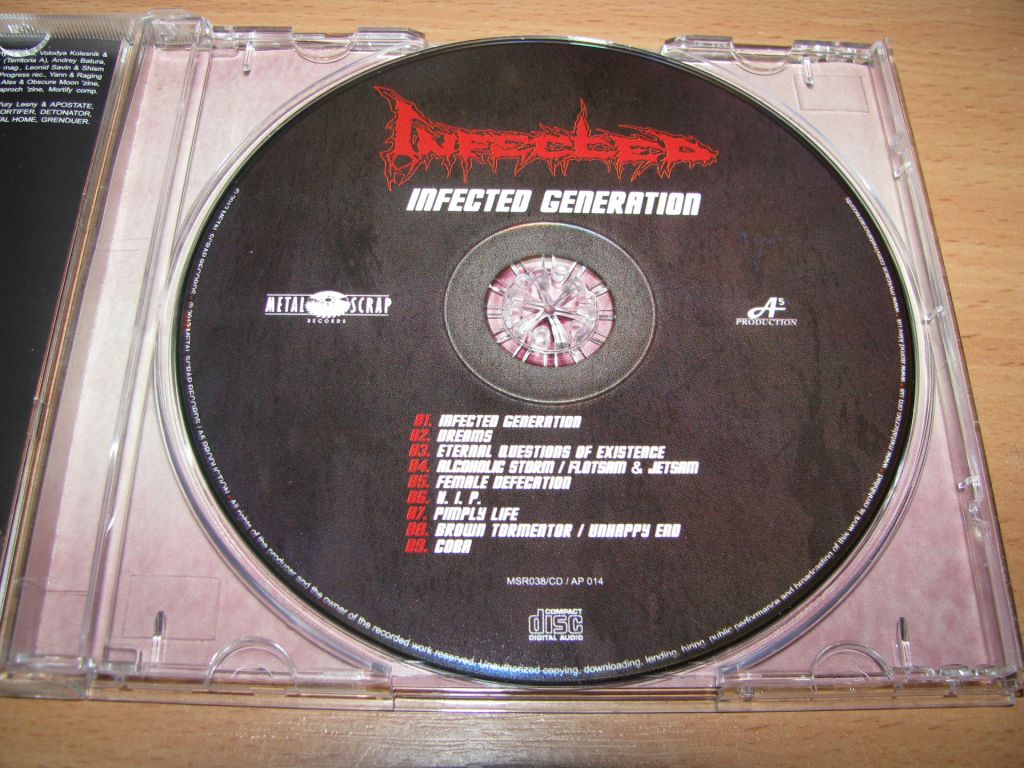 INFECTED - Infected Generation   (1995,2012 Metal Scrap 1st press) - фото фото фото 2