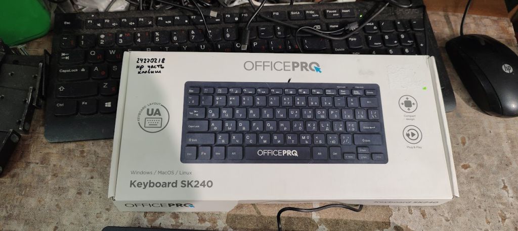 Брендовая клавиатура OfficePro SK240 USB № 24270218 - фото фото фото 2