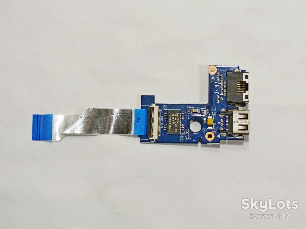 Шлейф   +   плата  USB + ETHERNET   LAN      ноутбука   Lenovo  B570    ( 20093 ) - фото фото фото 0