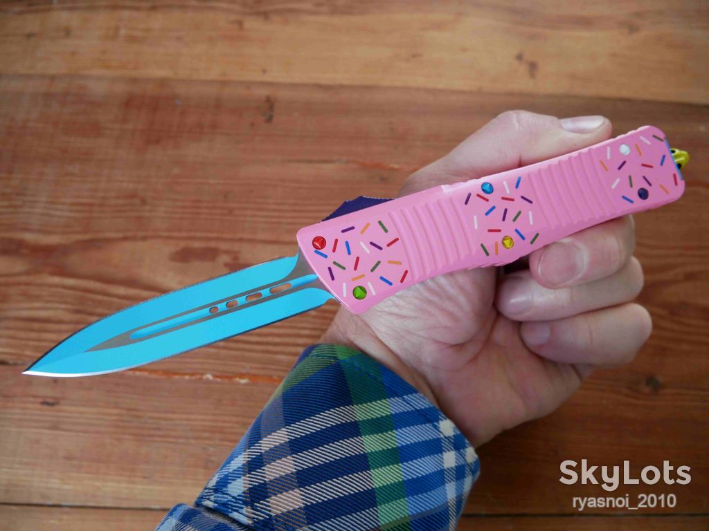 Microtech Combat Troodon Donut Pink Dagger, Replica, Автомат, Tactical, EDC - фото фото фото 4