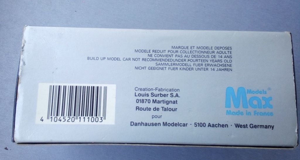 MAX MODELS 1:43 MERCEDES C11 #2, 1990 SILBERPFEIL - фото фото фото 2