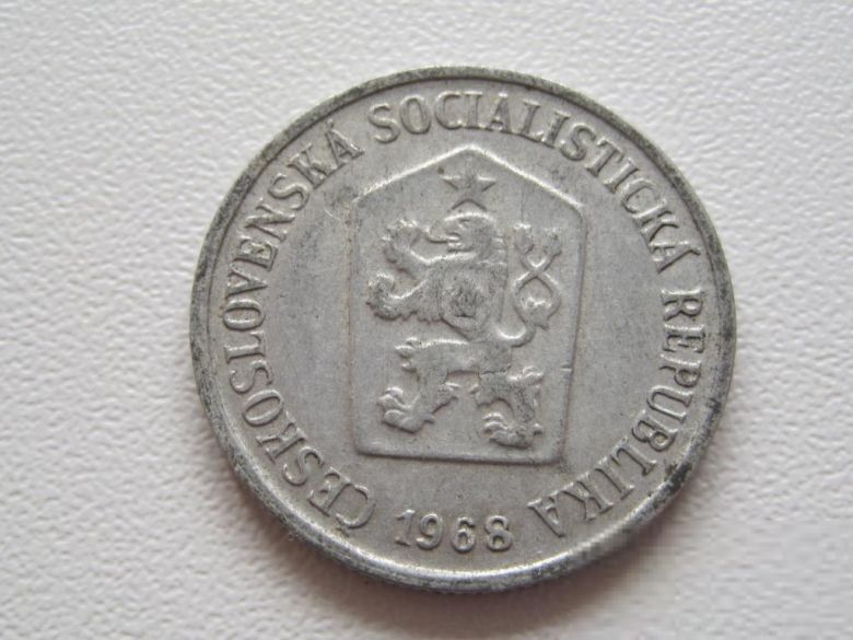 Чехословакия 10 геллеров 1968 года 25051 - фото фото фото 1