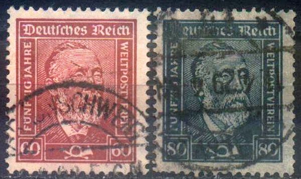 1924 - Німеччина - Стандарт Г.Стефан Mi.362-63 _3,0 € - фото фото фото 0