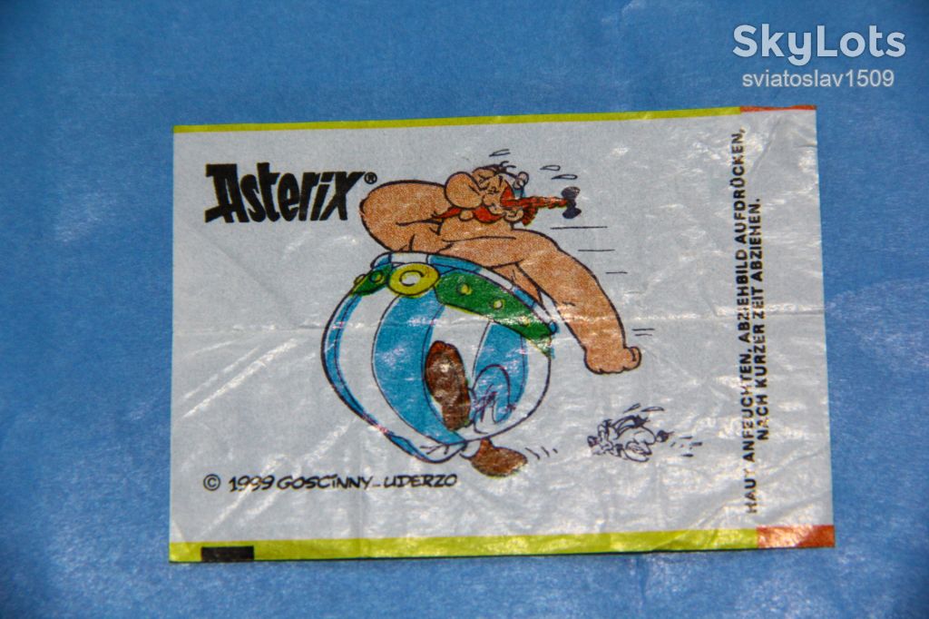 вкладыш от жевательной резинки ASTERIX Fleer - фото фото фото 0