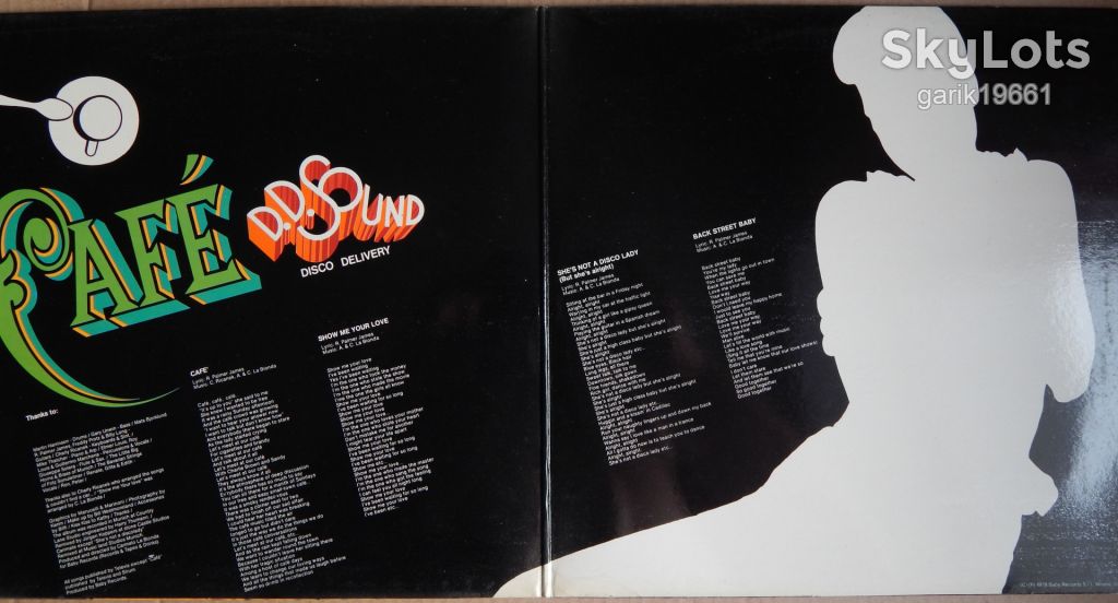 D.D. Sound – Cafe  (Baby Records – LPX 26, Italy) NM-/NM- - фото фото фото 2