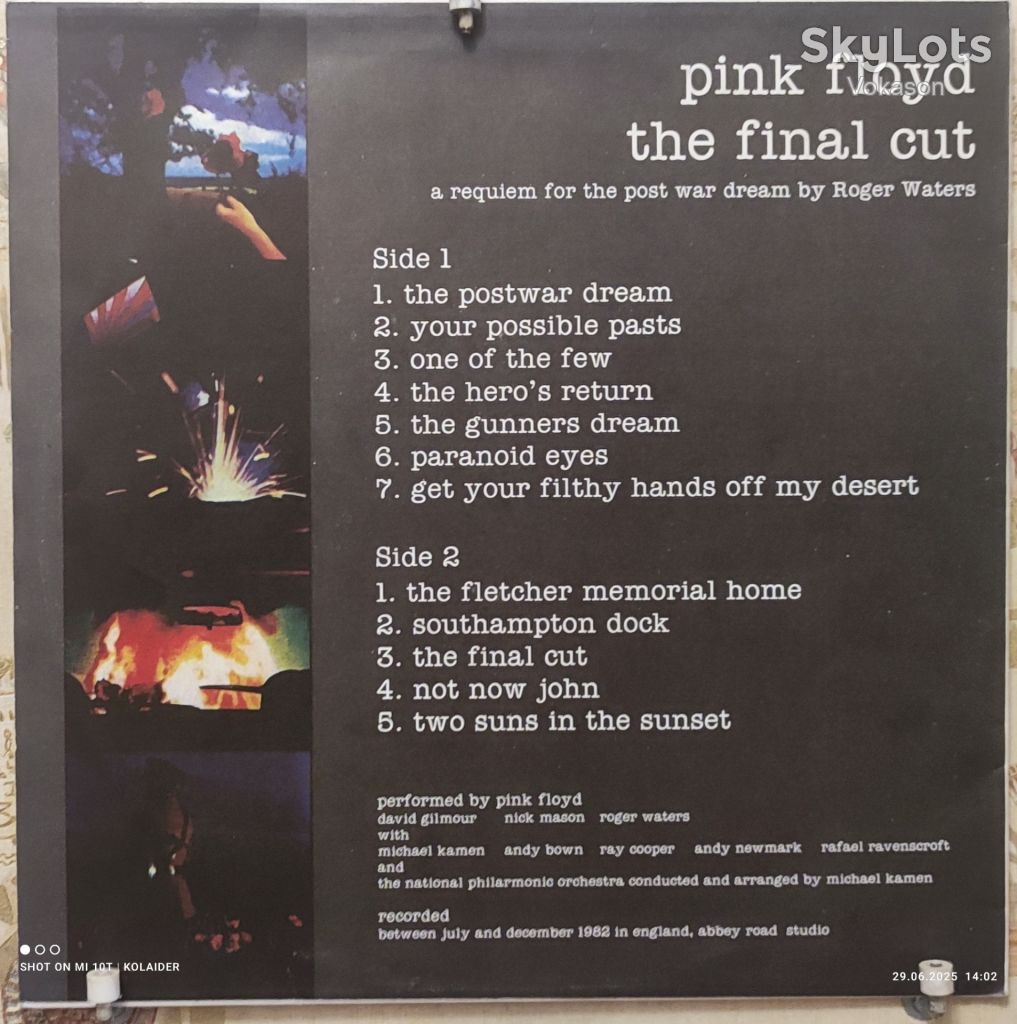 Pink Floyd - The Final Cut   NM/NM- - фото фото фото 1