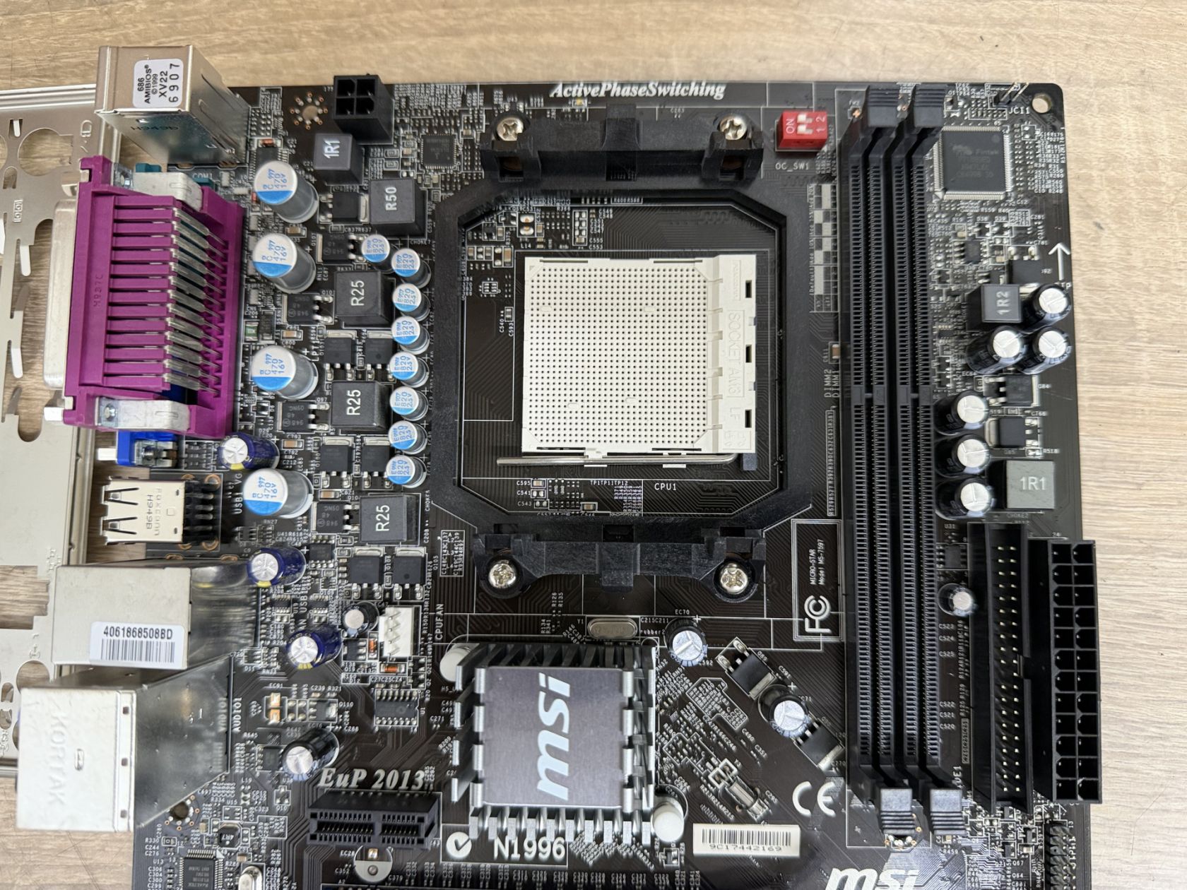 Материнська плата MSI GF615M-P33     (AM3, GF7025, PCI-Ex16) - робоча - фото фото фото 4