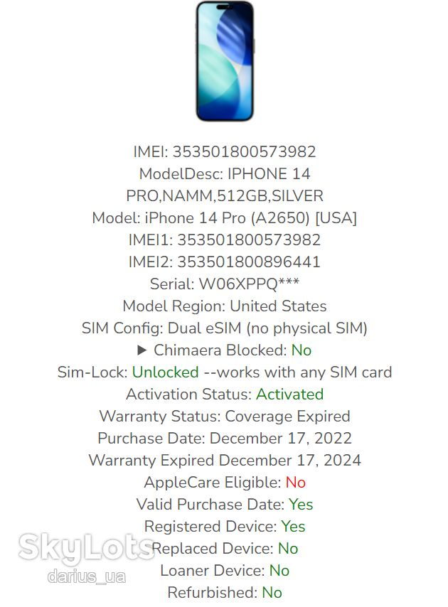 iPhone 14 Pro 512GB Silver ESIM - фото фото фото 14