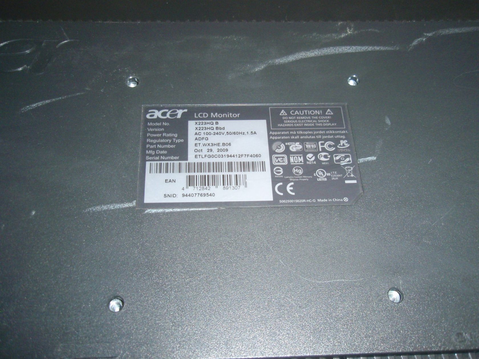 монитор 22" acer x223hq - фото фото фото 5