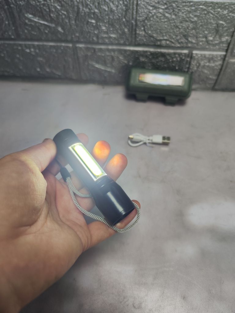 Лот акумуляторний LED ліхтарик USB світлодіодний з фокусуванням - фото фото фото 5