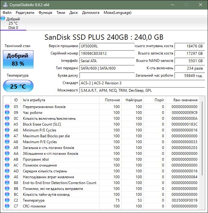 SSD 2.5 SATA 240GB SanDisk - фото фото фото 3