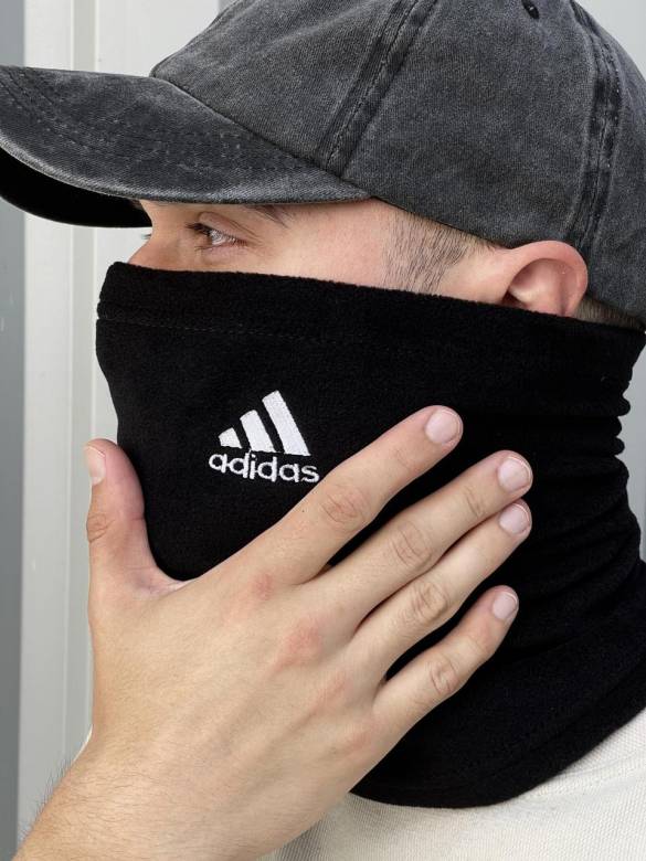 Баф флисовый черный Adidas - фото фото фото 3
