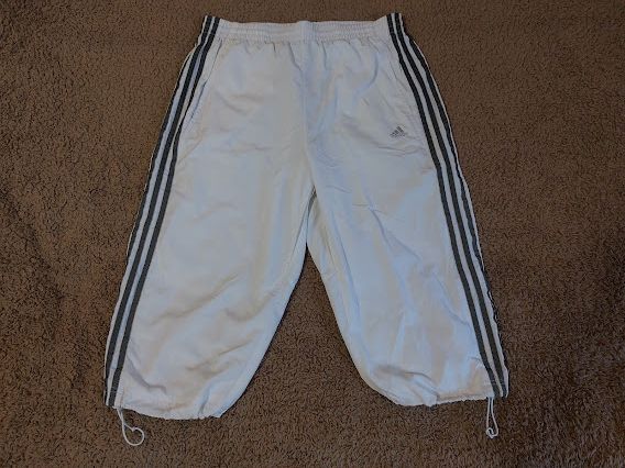 Спортивные белые мужские бриджи adidas - фото фото фото 2