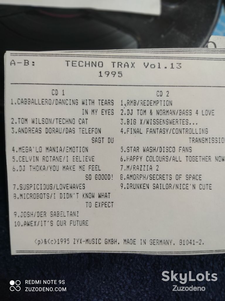 Бобина Катушка MTP 480 m 18cm  Techno Trax Vol.13 1995 - фото фото фото 1