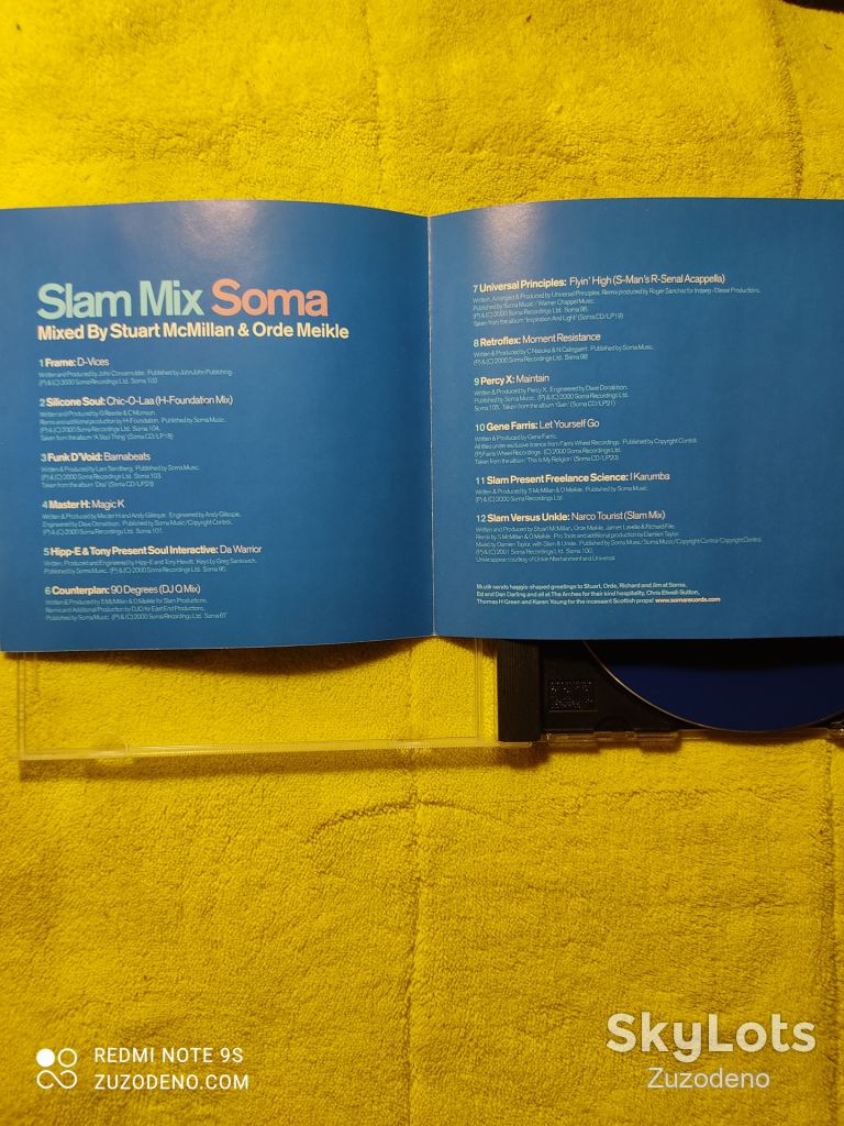 CD  Slam – Slam Mix Soma 2001 - фото фото фото 7