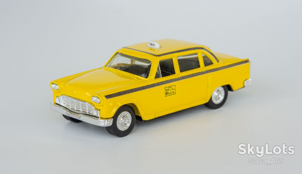 1:43 Checker Cab 1959 yellow cab, ERTL #2587 1988 - фото фото фото 1