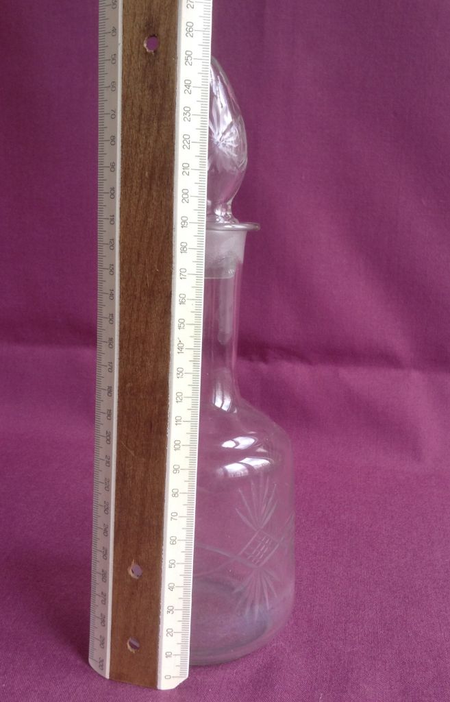 Графин-штоф з пробкою  Візерунчастий. Скло. - фото фото фото 5