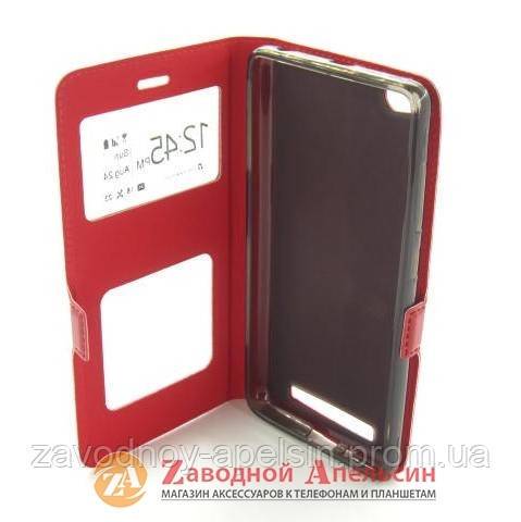 Чехол книжка Xiaomi Redmi 3 4A Smart Case (красный) - фото фото фото 2