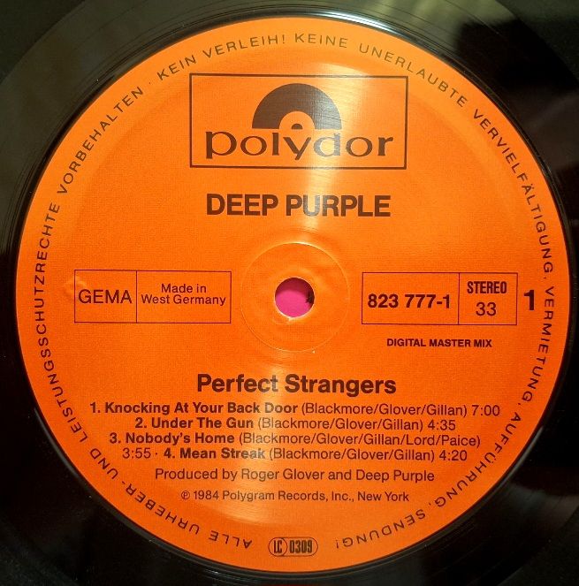 Deep Purple - Perfect Strangers - 1984.  (LP). 12. Vinyl. Пластинка. Germany. - фото фото фото 4