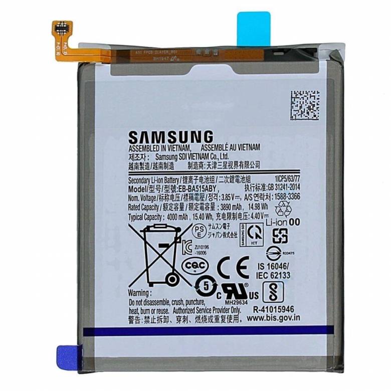 Аккумулятор оригинал Samsung EB-BA515ABY A51 A515 2020 - фото фото фото 0