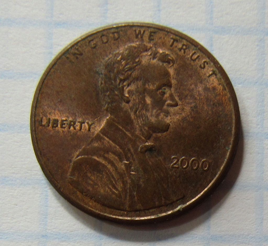 США 1 цент, 2000 г. Без отметки монетного двора - фото фото фото 0