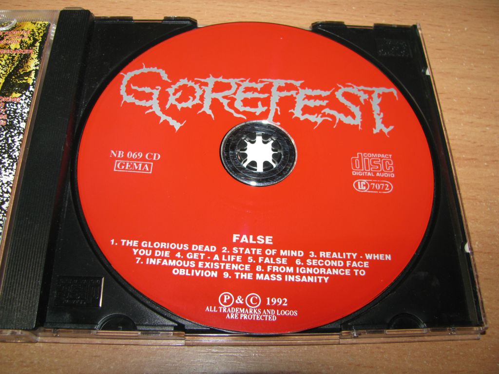GOREFEST - False   (1992 Nuclear Blast 1st press) - фото фото фото 2