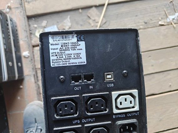 ИБП Бесперебойник UPS 1000 VA / ВА PowerCom BNT-1000AP № 261205103 - фото фото фото 2